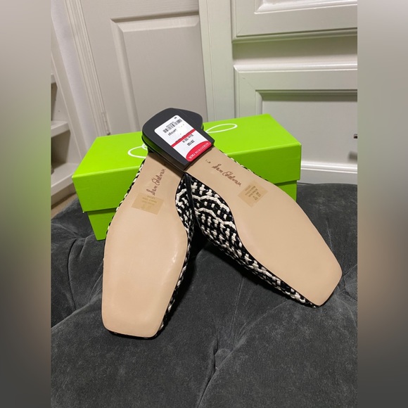 SAM EDELMAN Leona Black/Modern Ivory Mules Size 9 Medium (B, M) - Picture 12 of 12